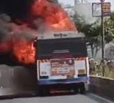 Jaipur Roadways Bus Catches Fire Near Mansarovar RIICO Square, 70 Passengers Escape Safely